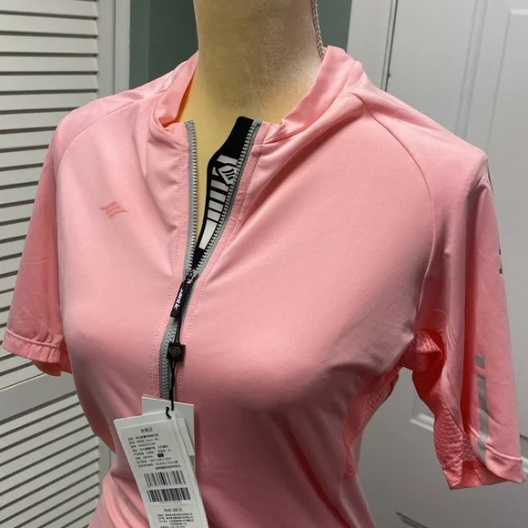 Santic Women's Cycling Jersey Short Sleeve Biking Shirt Full Zip Top New - Picture 3 of 10